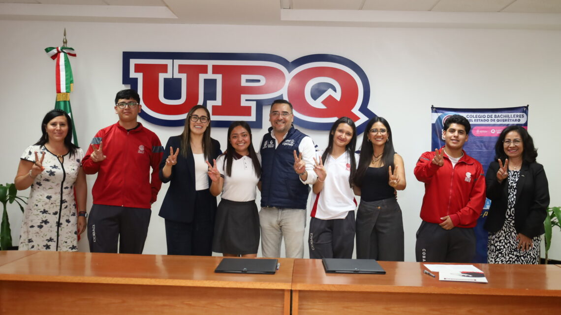 Titulares de COBAQ y UPQ firman convenio de colaboración