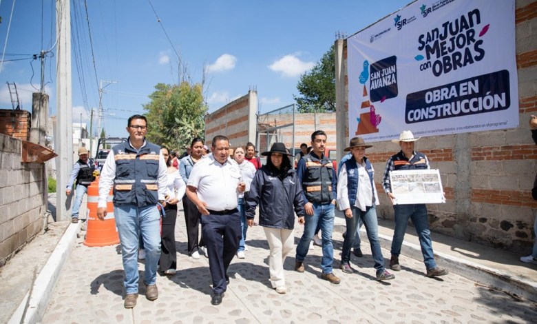 Avanza Rehabilitación de calle Miguel Hidalgo en Santa Bárbara La Cueva