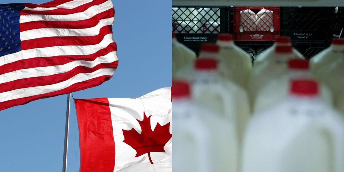 Estados Unidos impondrá aranceles a lácteos y alcohol de Canadá
