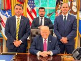 Trump se deslinda de Flávio Bolsonaro tras darle asilo en EU: ‘No voy a involucrarme’