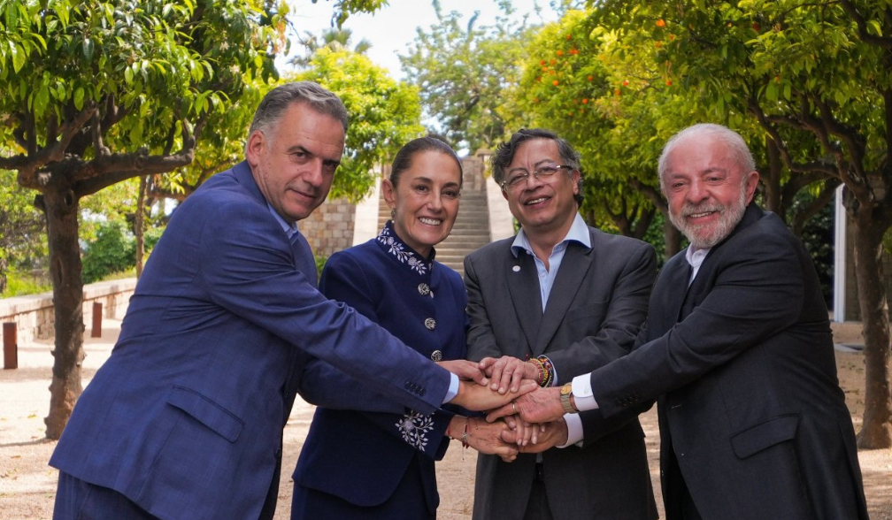 Sheinbaum destaca unidad latinoamericana junto a líderes de Brasil, Colombia y Uruguay