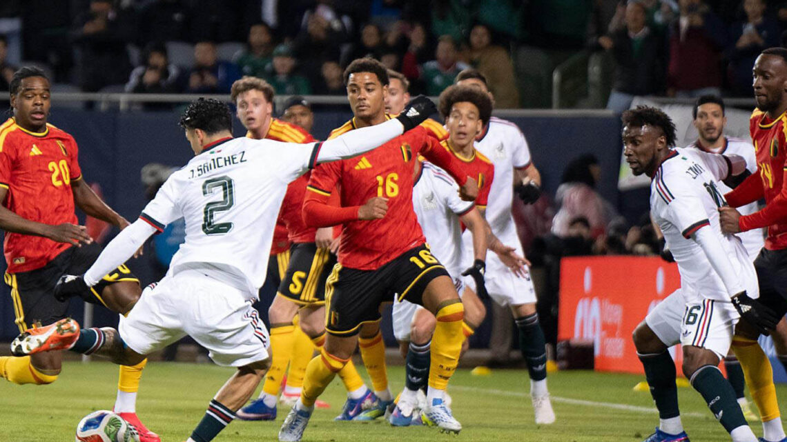 México no puede contra Bélgica y empatan 1-1
