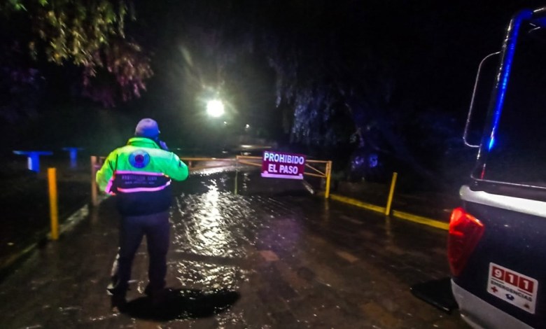 Protección Civil cierra cruces del Río San Juan por lluvias