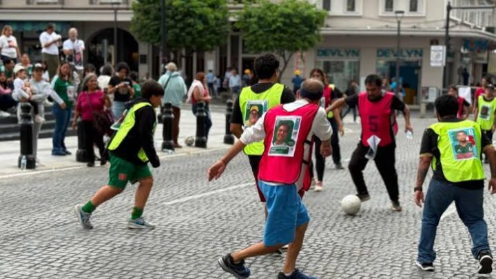 Colectivos realizan partido de futbol para visibilizar la crisis de desapariciones