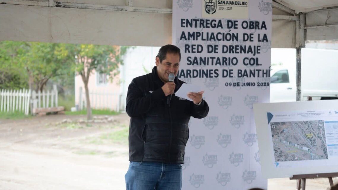 Más de 245 habitantes de Jardines de Banthí ya cuentan con drenaje sanitario gracias a la JAPAM y CONAGUA
