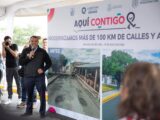 Entregan rehabilitación, mejora y reencarpetamiento de vialidades en la colonia La Peña.