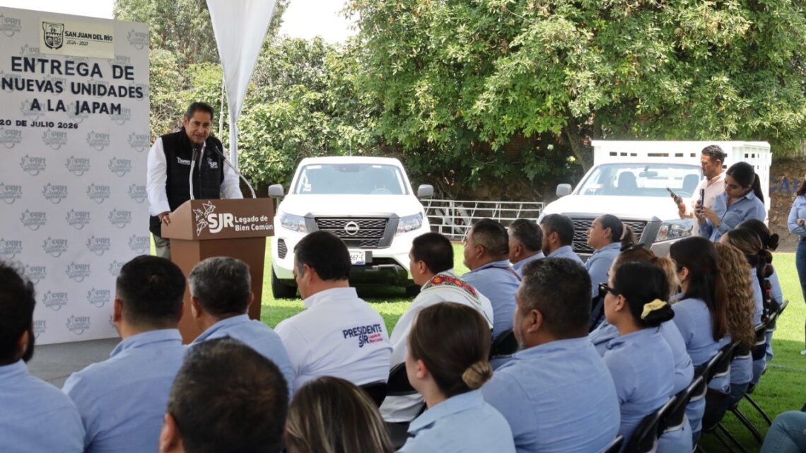JAPAM fortalece su capacidad operativa y administrativa con la entrega de 10 nuevas unidades