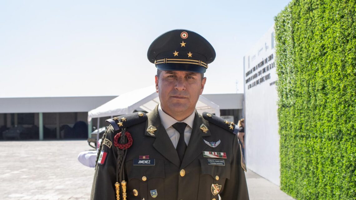 Rinde protesta Jorge Jiménez Flores como Comandante del 7/o. Regimiento Mecanizado La Llav