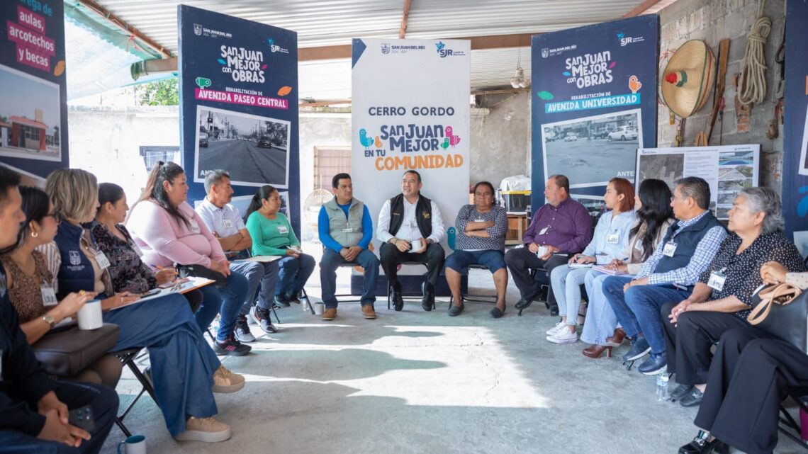 Municipio de San Juan del Río fortalece cercanía y trabajo en comunidades con “Miércoles en Cerro Gordo”