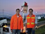 Supervisa Felifer Macías la instalación de luminarias LED en el Libramiento Surponiente