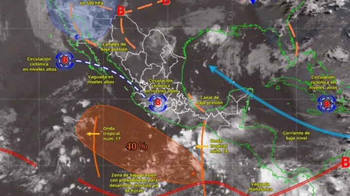 Onda tropical número 18 entra a México; estos son los estados afectados
