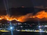 Más de 40 mil habitantes de Nevada fueron evacuados ante amenazante incendio en la zona oeste