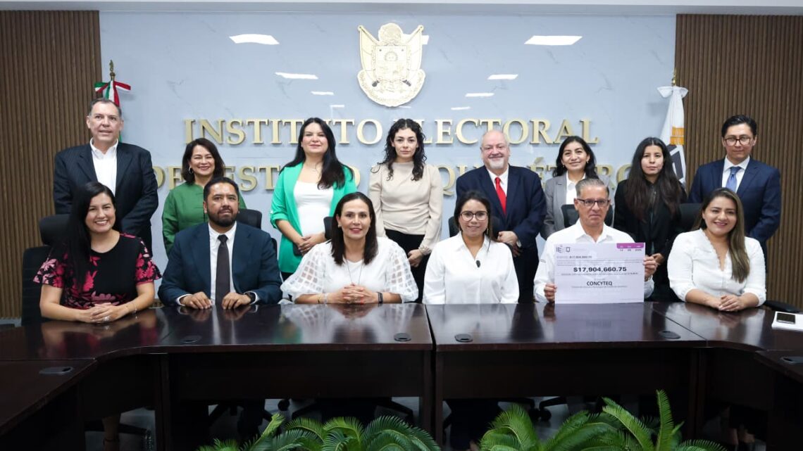 Recibe CONCyTEQ 17.9 millones de pesos del IEEQ