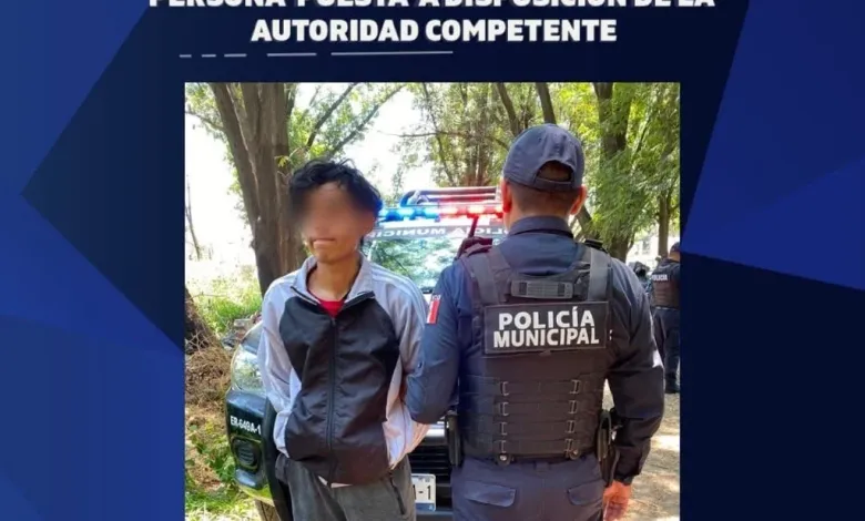 Policía de San Juan del Río arresta a sujeto por presunta violencia familiar