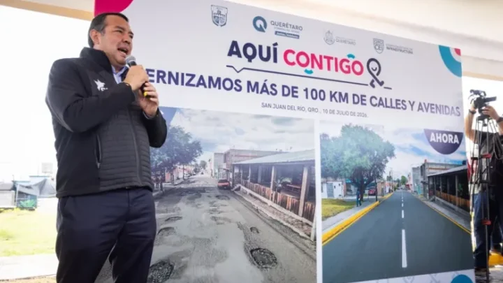 Entrega gobernador rehabilitación de vialidades en San Juan del Río