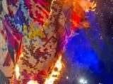 Se incendia Globo de 12 metros durante el Festival del Globo en Tahmek, Yucatán.