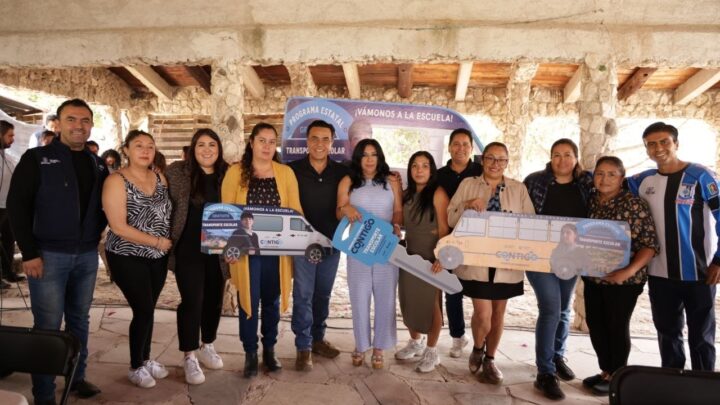 Fortalece Luis Nava apoyos para el transporte escolar por todo el estado