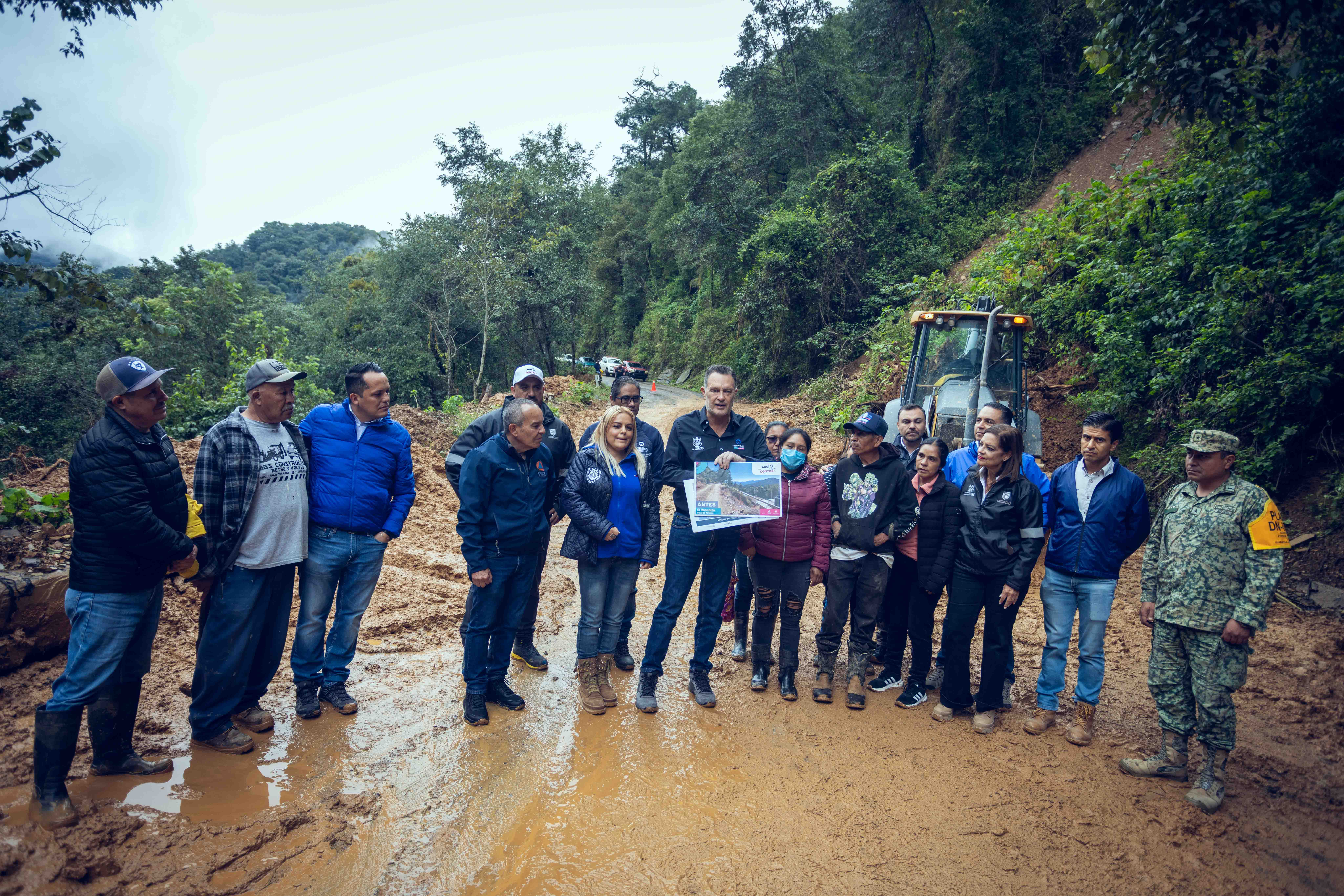Habilita Gobierno del Estado zonas afectadas por las lluvias y garantiza movilidad de los pinalenses