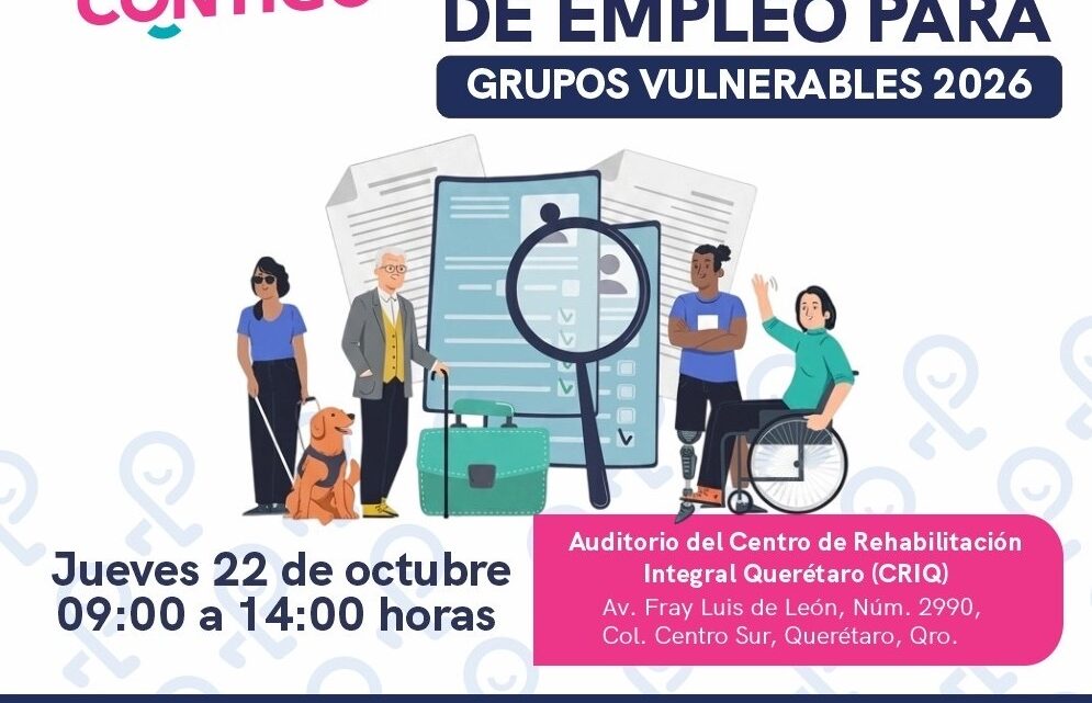 Invita Secretaría del Trabajo a Feria Nacional de Empleo para Grupos Vulnerables